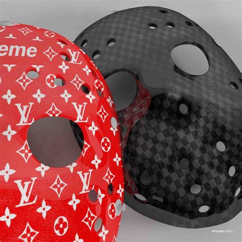 supreme louis vuitton hockey mask